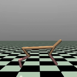 HalfCheetah rollout generated by MPDiffuser